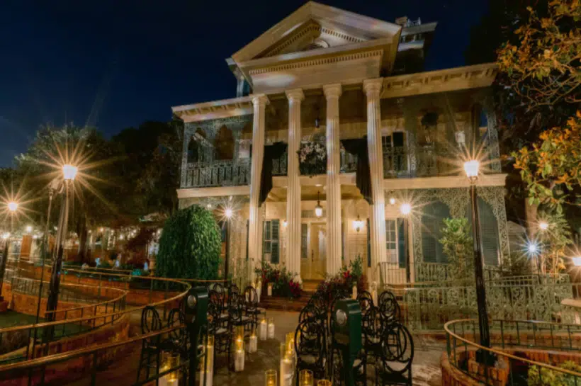 Haunted Mansion Courtyard
